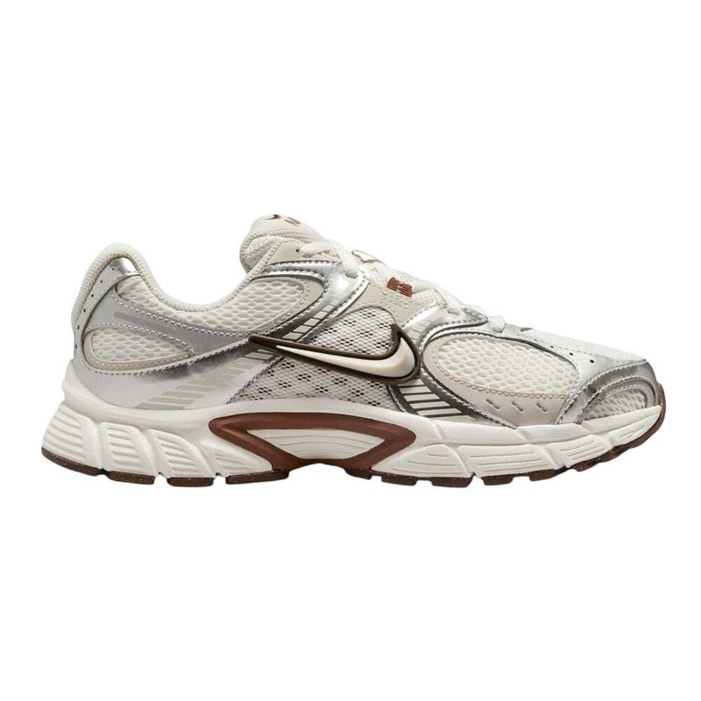 Nike Mens Vomero Run 5 Mesh Sneakers / Off White/Brown